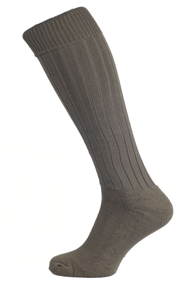 Бундесвер носки зимние высокие олива (вид сбоку) - интернет-магазин Викинг