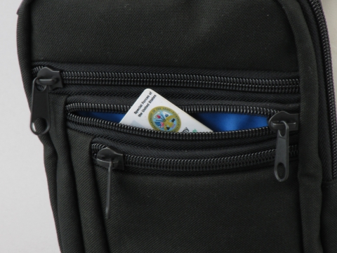 A-Line сумка синтетическая плечевая с кобурой A33 (наружный карман фото 3) - интернет-магазин Викинг