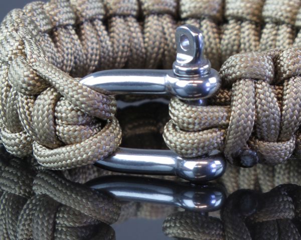 Милтек браслет паракорд метал. карабин 22мм (фото 6) - интернет-магазин Викинг