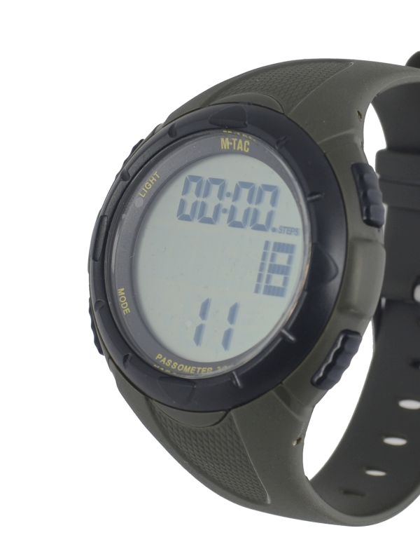M-Tac часы тактические с шагомером олива (фото 8) - интернет-магазин Викинг