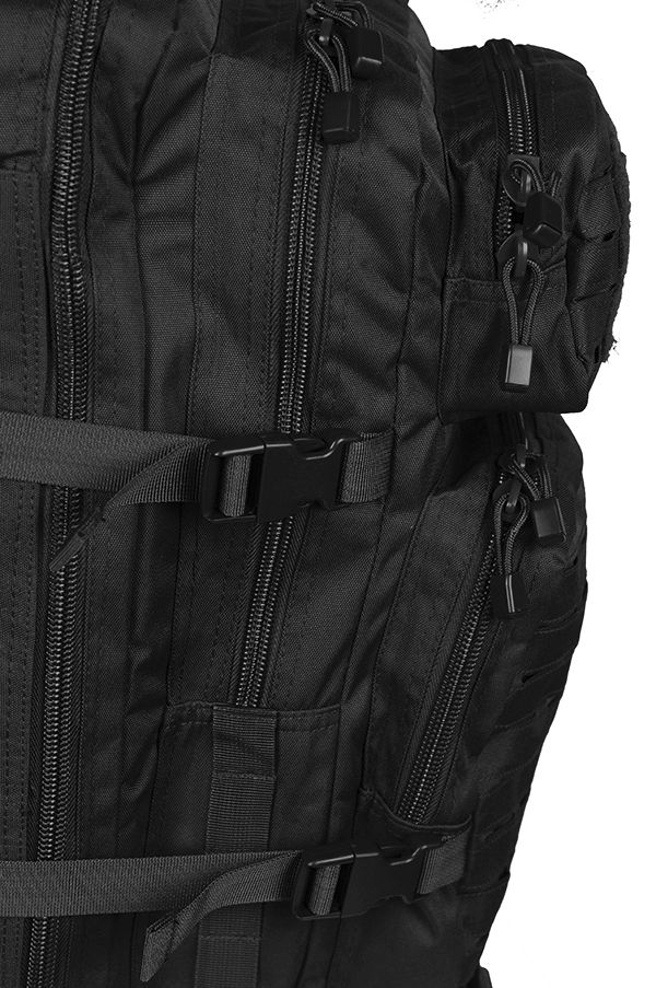 M-Tac рюкзак Large Assault Pack Laser Cut Black (обзор изображение 18) - интернет-магазин Викинг