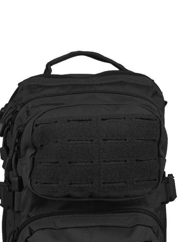 M-Tac рюкзак Assault Pack Laser Cut Black (обзор изображение 5) - интернет-магазин Викинг