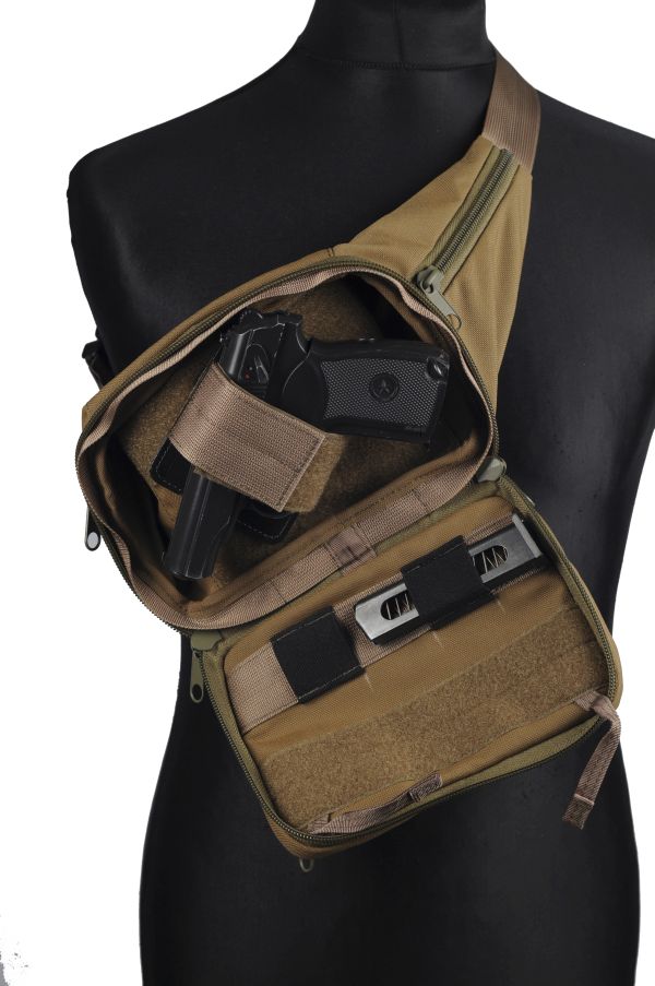 A-Line сумка синтетическая поясная с кобурой A03 (на манекене фото 4) - интернет-магазин Викинг