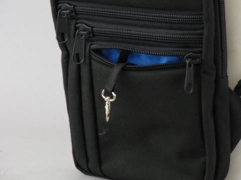 A-Line сумка синтетическая плечевая с кобурой A33 (наружный карман фото 2) - интернет-магазин Викинг