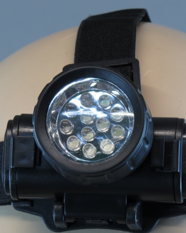 Милтек фонарь налобный 12 LED (на манекене фото 5) - интернет-магазин Викинг