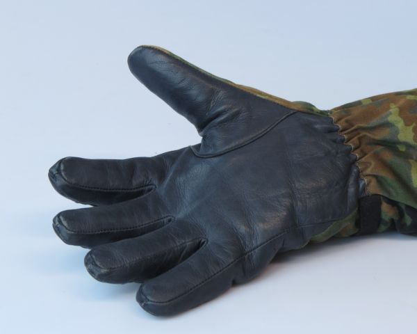 Бундесвер перчатки зимние кожафлектарн Б/У (пальцы 1) - интернет-магазин Викинг