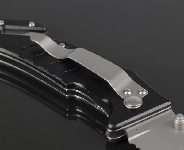 Милтек нож складной автоматический (клипса фото 1) - интернет-магазин Викинг