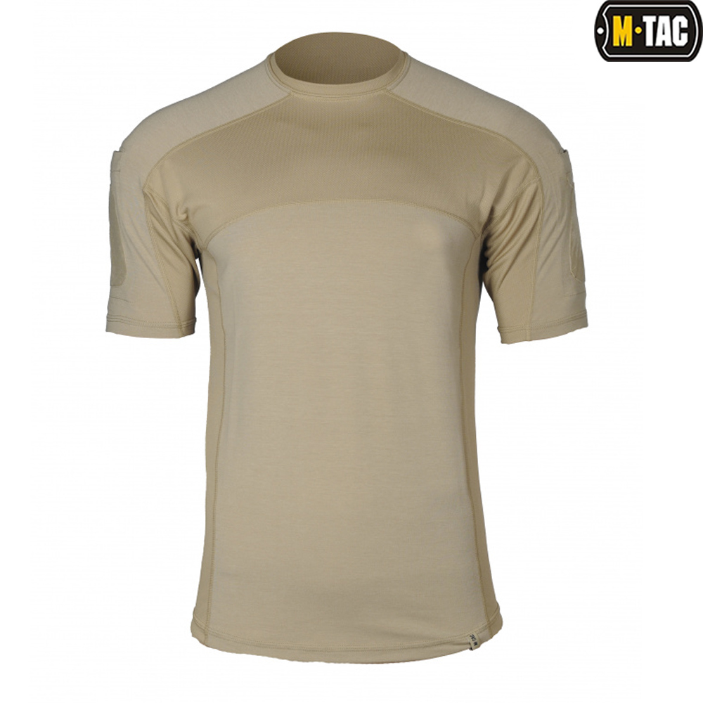 M-Tac футболка Elite Tactical Khaki (вид спереди)