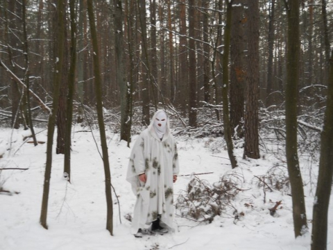 Бундесвер халат маскировочный зимний (общий вид 2) - интернет-магазин Викинг