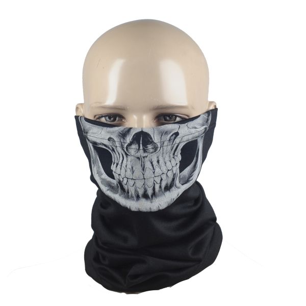 M-Tac шарф-труба Reaper Skull (на манекене спереди) - интернет-магазин Викинг