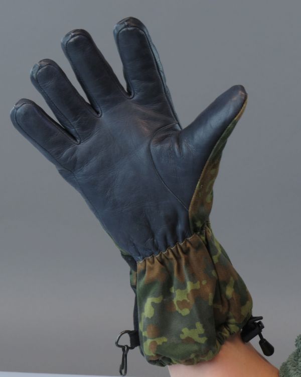 Бундесвер перчатки зимние кожафлектарн Б/У (ладонь) - интернет-магазин Викинг