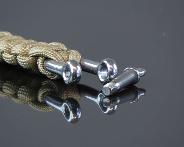 Милтек браслет паракорд метал. карабин 22мм (фото 4) - интернет-магазин Викинг