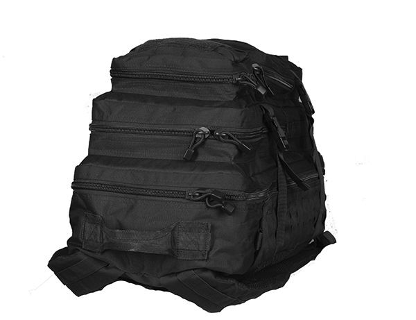 M-Tac рюкзак Large Assault Pack Laser Cut Black (обзор изображение 4) - интернет-магазин Викинг