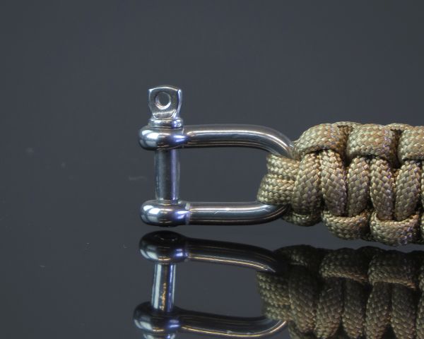 Милтек браслет паракорд метал. карабин 15мм (фото 2) - интернет-магазин Викинг
