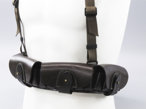 A-Line М96 пояс-патронташ кожаный (на манекене фото 1) - интернет-магазин Викинг