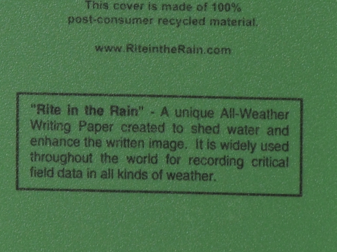 Милтек США блокнот непромокаемый (обложка фото 3) - интернет-магазин Викинг