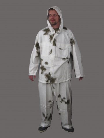 Бундесвер костюм маскировочный зимний нового образца (вид спереди) - интернет-магазин Викинг