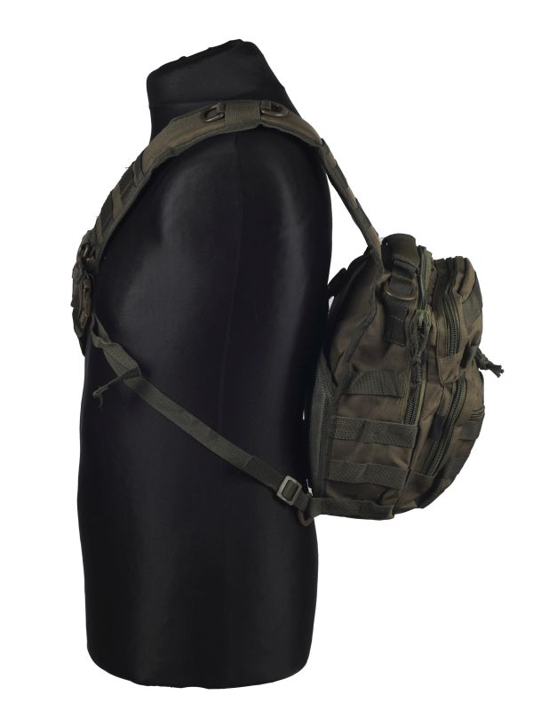 Милтек рюкзак через плечо малый (на манекене фото 2) - интернет-магазин Викинг