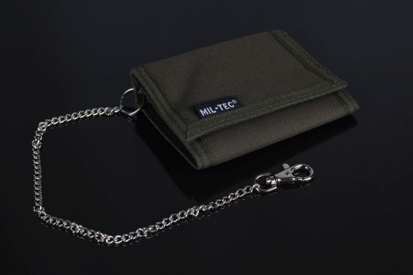 Милтек кошелек с цепочкой и карабином (общий вид фото 1) - интернет-магазин Викинг