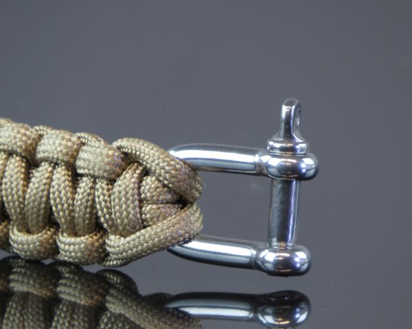 Милтек браслет паракорд метал. карабин 22мм (фото 2) - интернет-магазин Викинг
