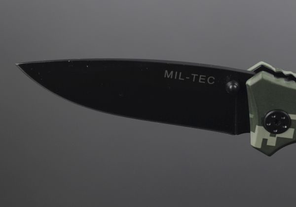 Милтек нож складной одноручный с фиксатором (клинок фото 1) - интернет-магазин Викинг