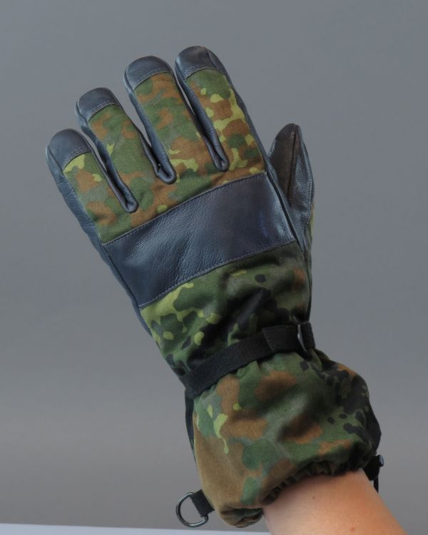 Бундесвер перчатки зимние кожафлектарн Б/У (верх) - интернет-магазин Викинг