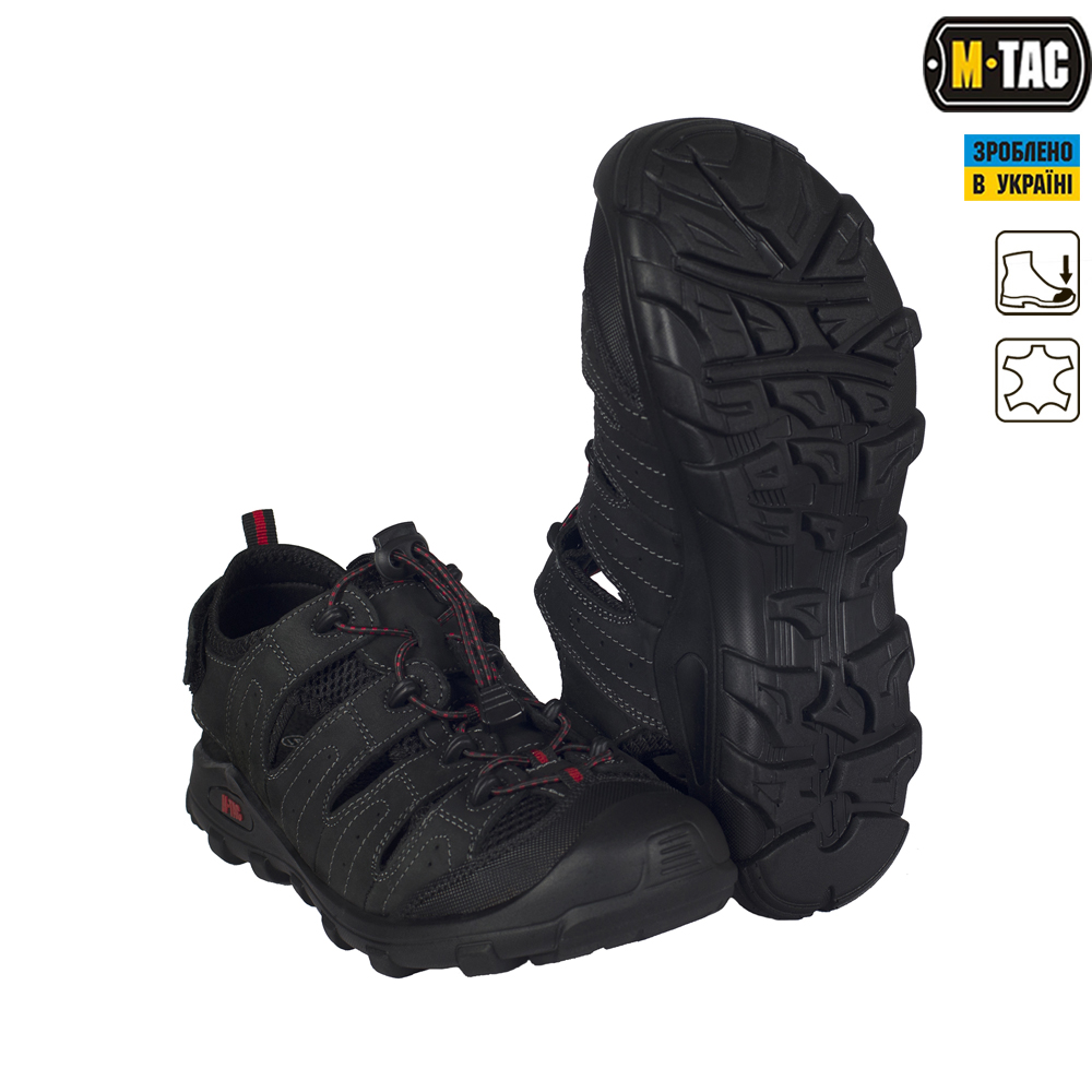 M-Tac сандали кожаные черные (основной вид)