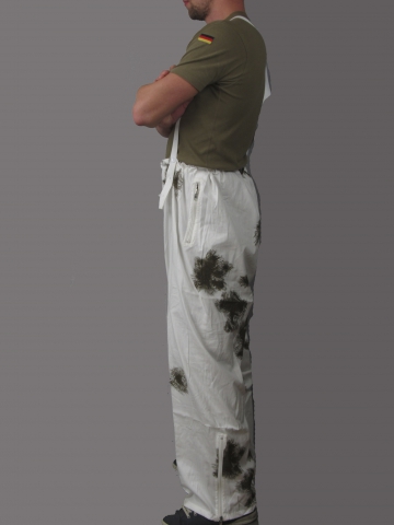 Бундесвер костюм маскировочный зимний нового образца (брюки сбоку) - интернет-магазин Викинг