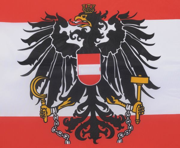 Милтек флаг Австрии 90х150см (общий вид фото 3) - интернет-магазин Викинг