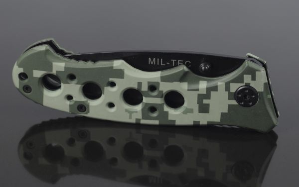 Милтек нож складной одноручный с фиксатором (общий вид фото 3) - интернет-магазин Викинг