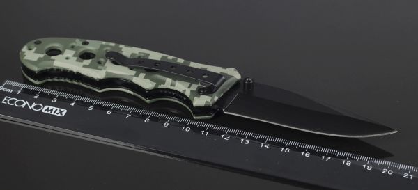 Милтек нож складной одноручный с фиксатором (общий вид фото 2) - интернет-магазин Викинг