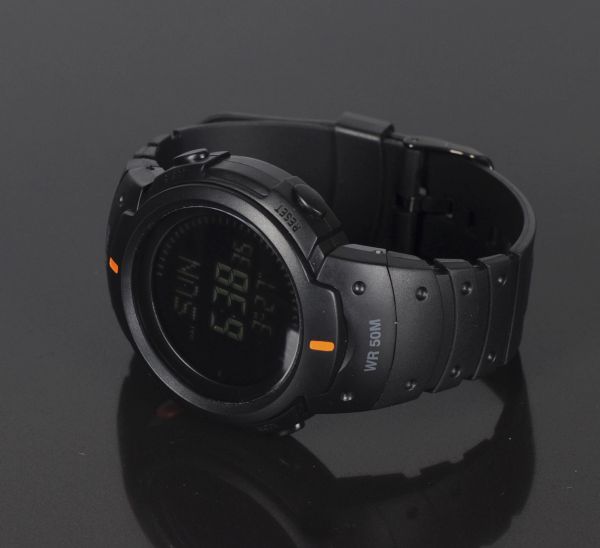 M-Tac часы тактические с компасом черные (обзор изображение 5) - интернет-магазин Викинг