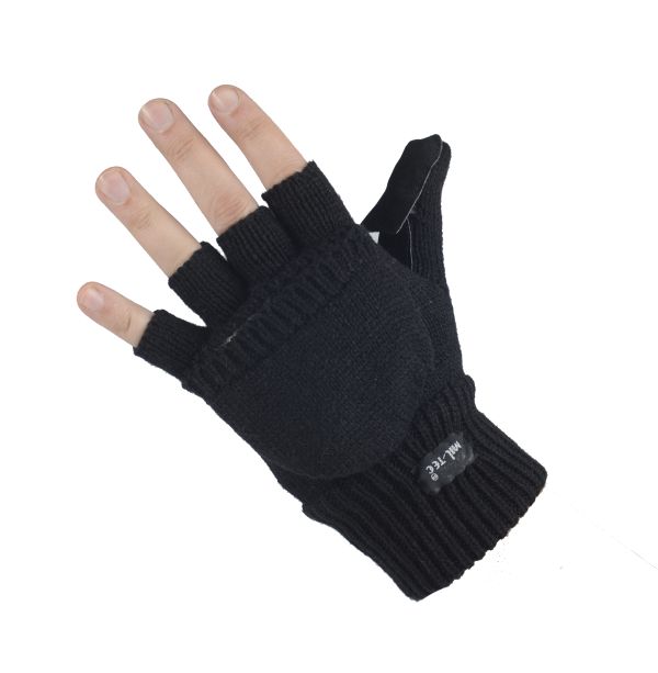 Милтек перчатки беспалые с клапаном вязаные (общий вид фото 4) - интернет-магазин Викинг