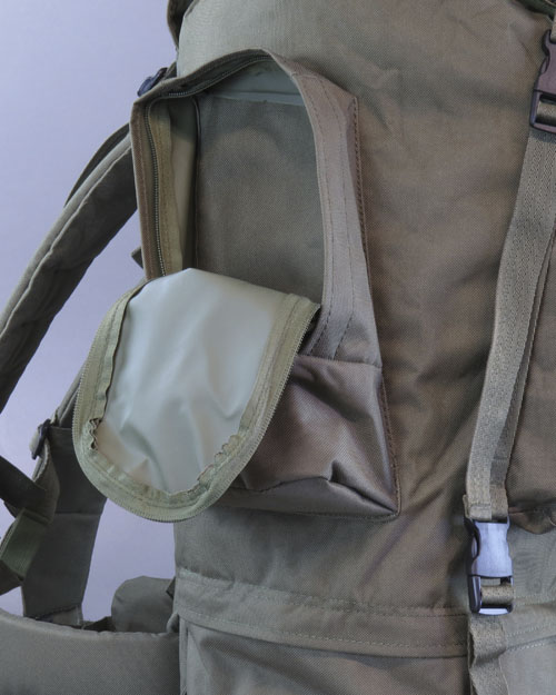 Милтек рюкзак Ranger 75л (внешний карман фото 3) - интернет-магазин Викинг