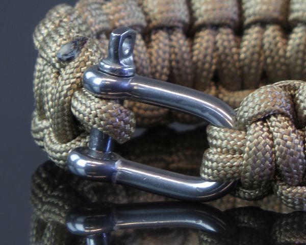 Милтек браслет паракорд метал. карабин 15мм (фото 6) - интернет-магазин Викинг