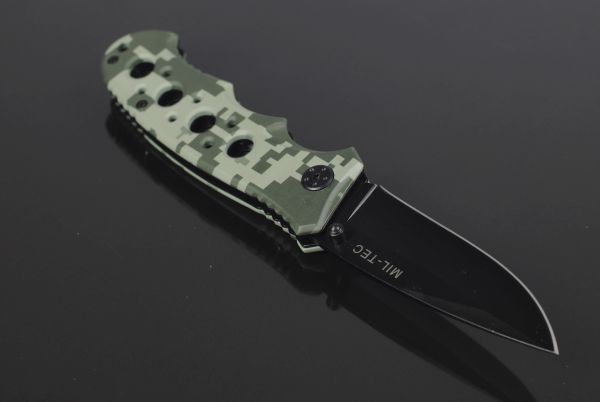 Милтек нож складной одноручный с фиксатором (общий вид фото 6) - интернет-магазин Викинг