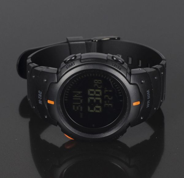M-Tac часы тактические с компасом черные (обзор изображение 4) - интернет-магазин Викинг