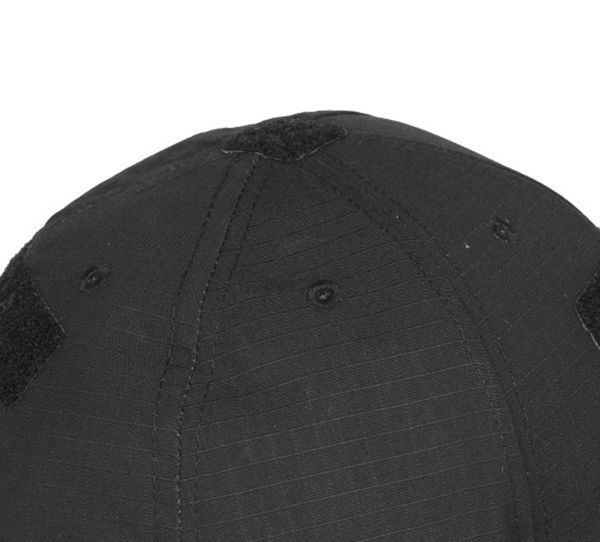 M-Tac бейсболка полевая с логотипом рип-стоп черная (обзор изображение) - интернет-магазин Викинг