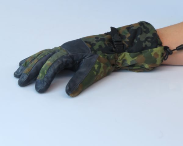 Бундесвер перчатки зимние кожафлектарн Б/У (пальцы) - интернет-магазин Викинг