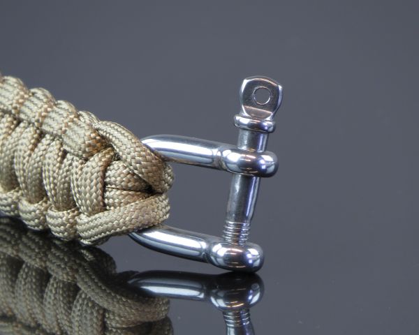 Милтек браслет паракорд метал. карабин 22мм (фото 5) - интернет-магазин Викинг
