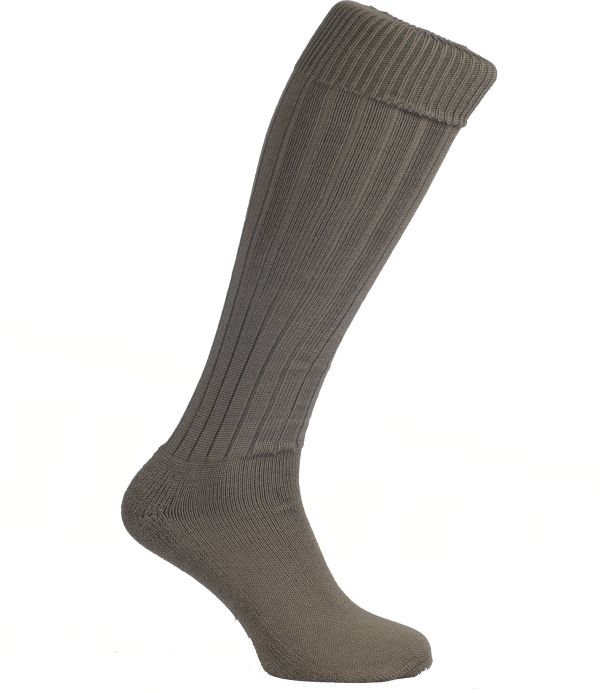 Бундесвер носки зимние высокие олива (вид сбоку 1) - интернет-магазин Викинг