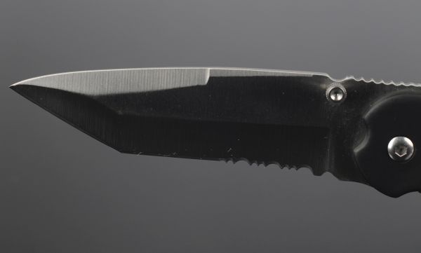 Милтек нож складной одноручный танту (клинок фото 1) - интернет-магазин Викинг