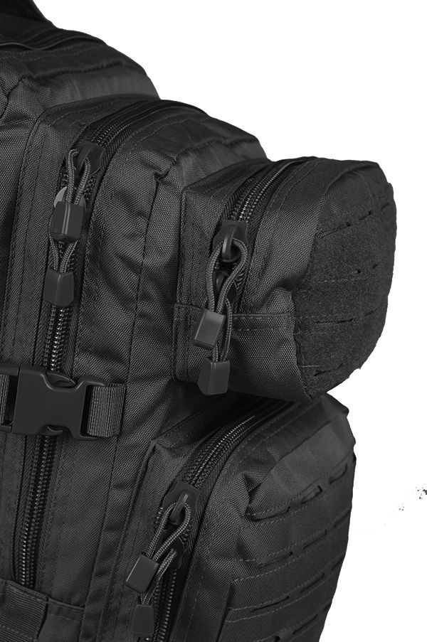 M-Tac рюкзак Assault Pack Laser Cut Black (обзор изображение 9) - интернет-магазин Викинг