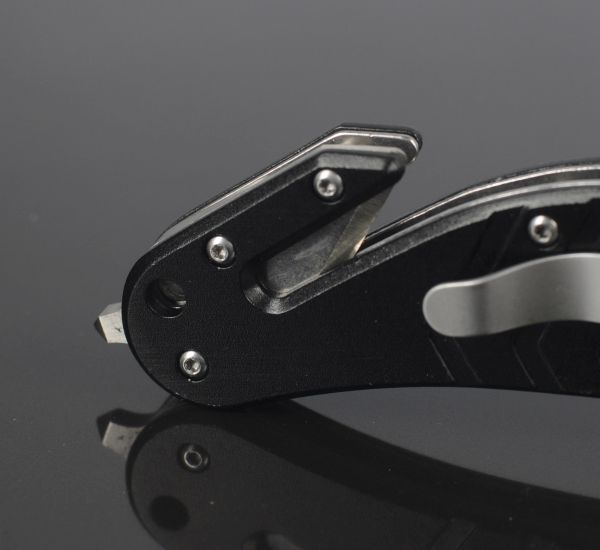 Милтек нож складной автоматический (стропорез фото 2) - интернет-магазин Викинг