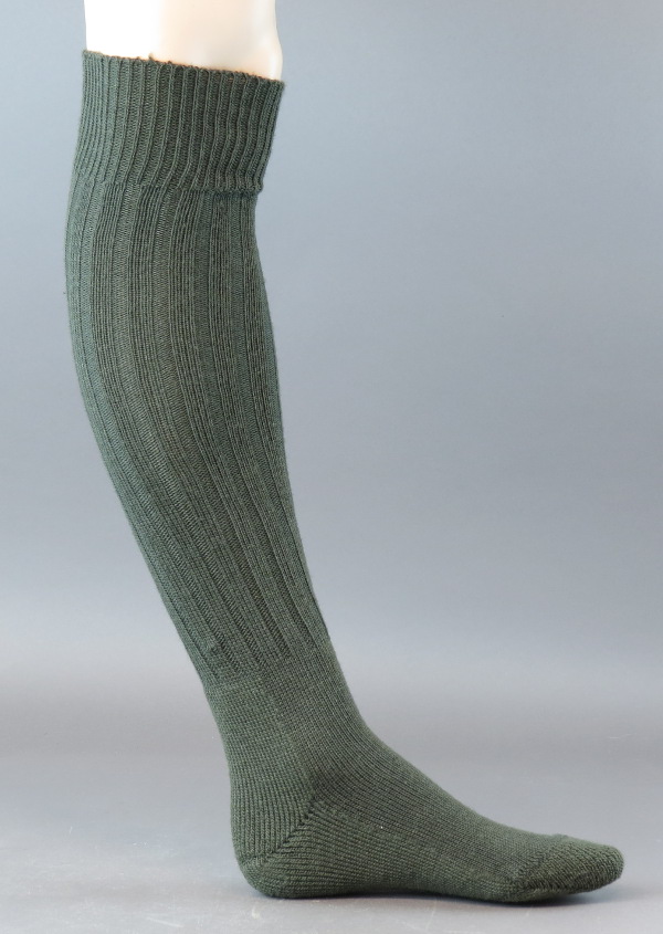 Бундесвер носки высокие горные олива (вид сбоку) - интернет-магазин Викинг
