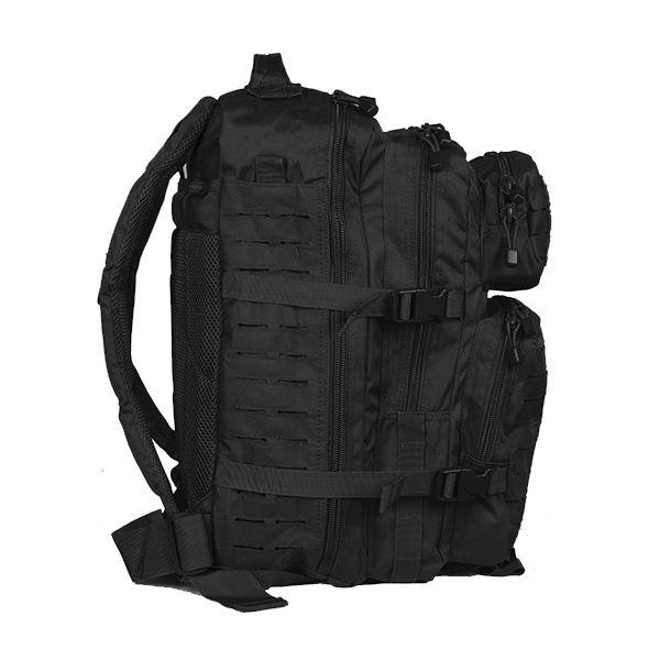 M-Tac рюкзак Large Assault Pack Laser Cut Black (обзор изображение 2) - интернет-магазин Викинг