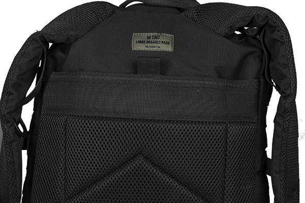 M-Tac рюкзак Large Assault Pack Laser Cut Black (обзор изображение 17) - интернет-магазин Викинг