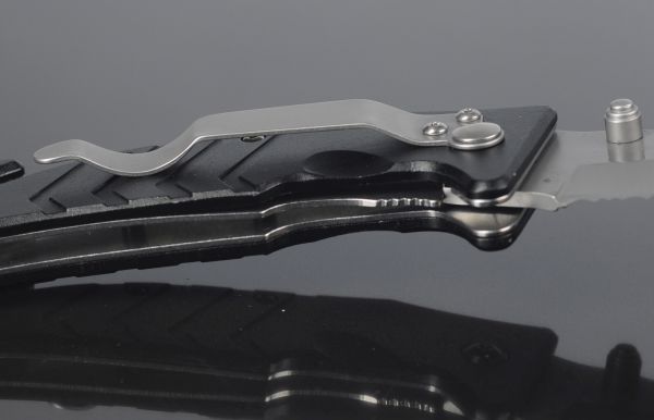 Милтек нож складной автоматический (клипса фото 2) - интернет-магазин Викинг