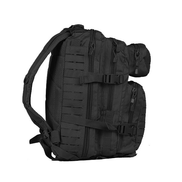 M-Tac рюкзак Assault Pack Laser Cut Black (обзор изображение 2) - интернет-магазин Викинг