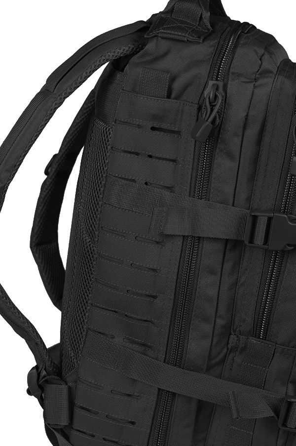 M-Tac рюкзак Assault Pack Laser Cut Black (обзор изображение 7) - интернет-магазин Викинг